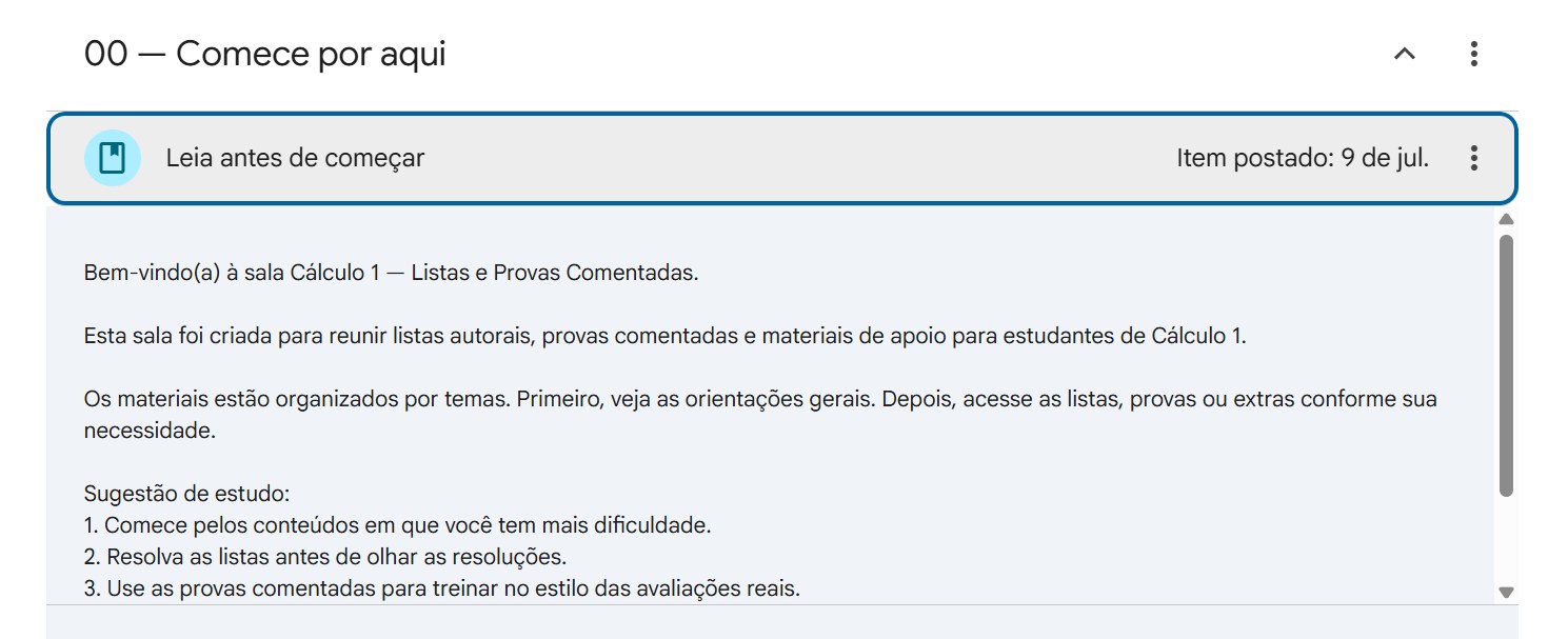 Orientações iniciais